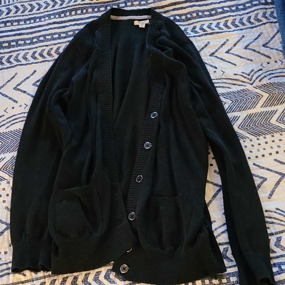 Black cardigan